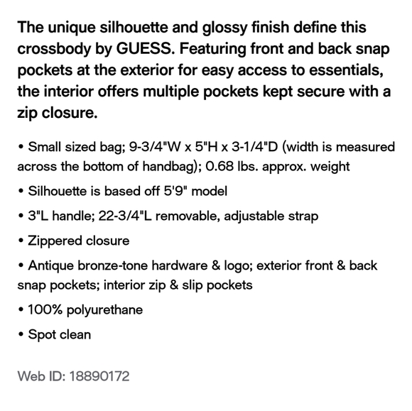 Guess Crossbody Purse - Picture 7 of 9